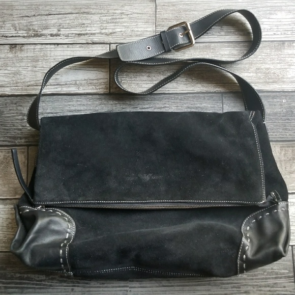 Emporio Armani Handbags - EMPORIO ARMANI suede bag